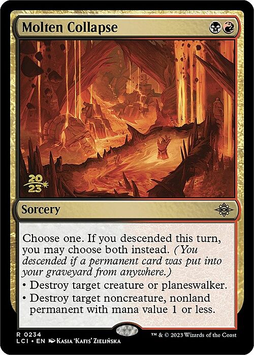 Molten Collapse Card Front