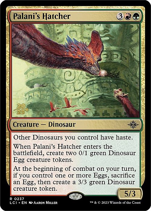 Palani's Hatcher Card Front