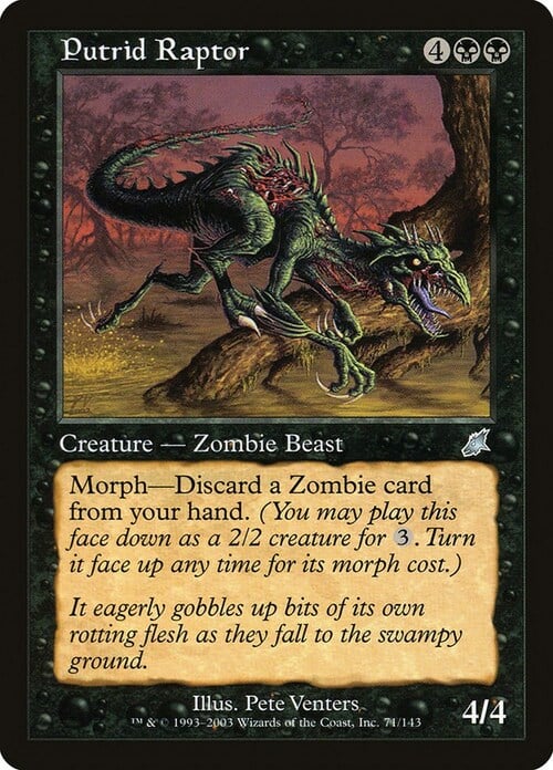 Putrid Raptor Card Front