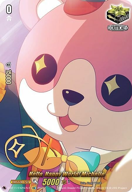 Hello, Happy World! Michelle Card Front