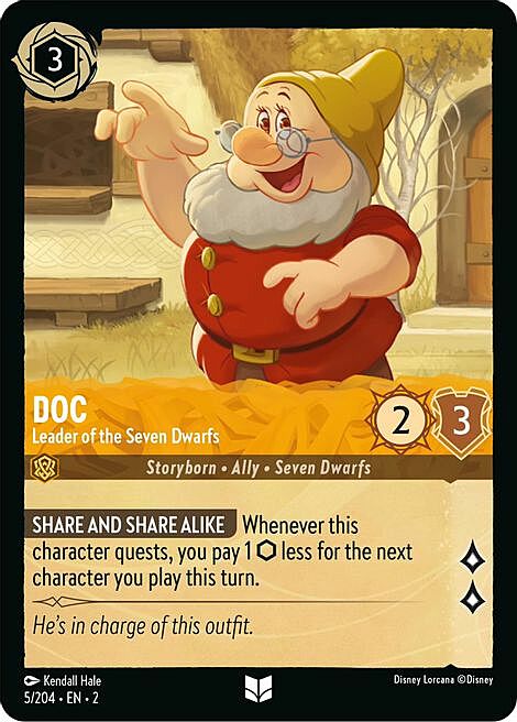 Doc - Leader of the Seven Dwarfs Card Front