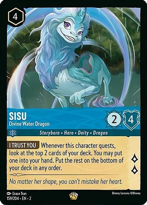 Sisu - Divine Water Dragon Card Front