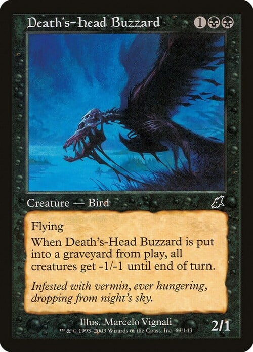 Death's-Head Buzzard Card Front