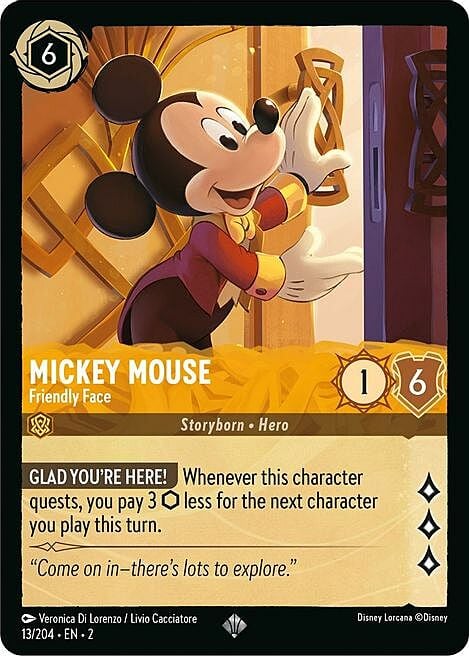 Mickey Mouse - Friendly Face Card Front