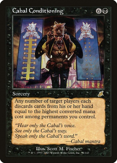 Cabal Conditioning Card Front