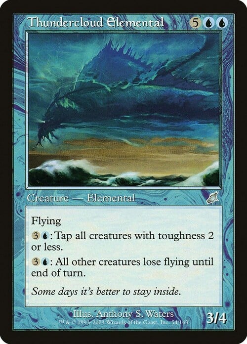 Thundercloud Elemental Card Front