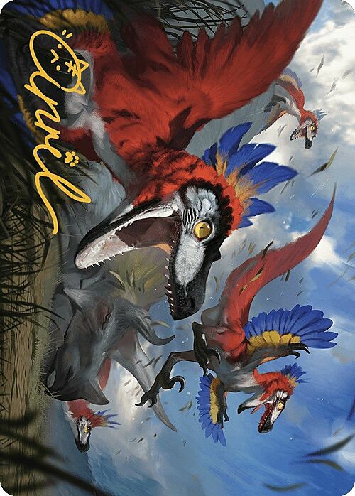 Art Series: Wrathful Raptors Card Front