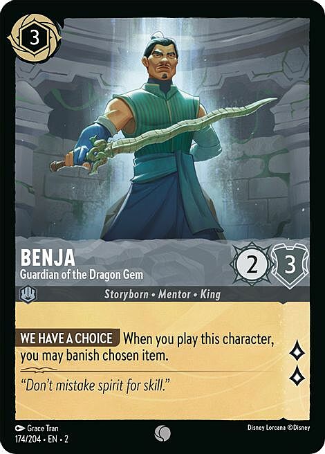 Benja - Guardian of the Dragon Gem Card Front