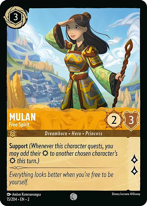 Mulan - Free Spirit Card Front