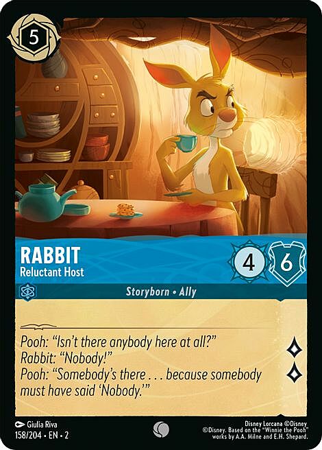 Rabbit - Reluctant Host Card Front