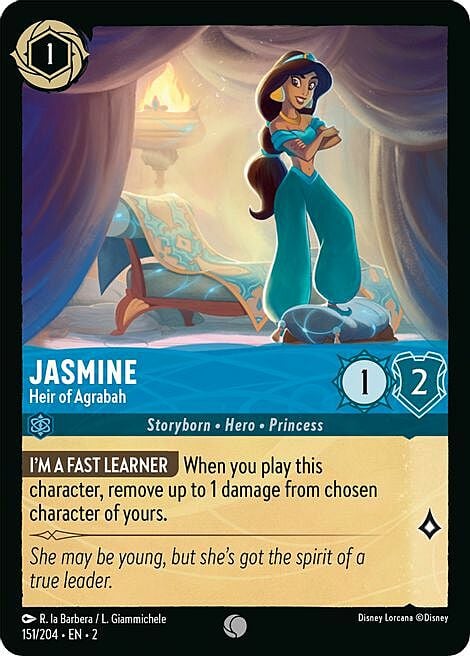 Jasmine - Heir of Agrabah Card Front