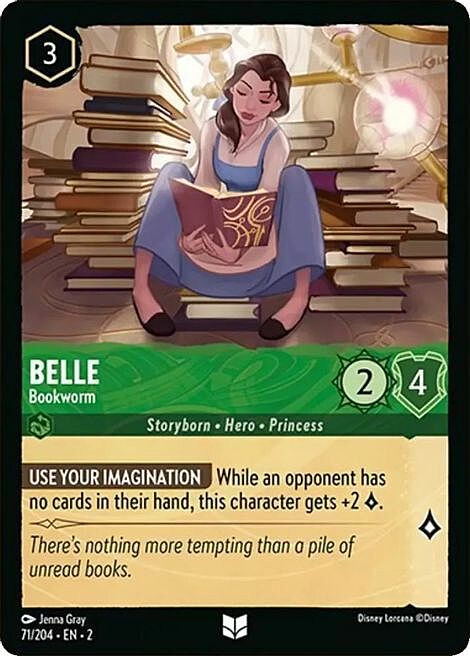 Belle - Bookworm Card Front