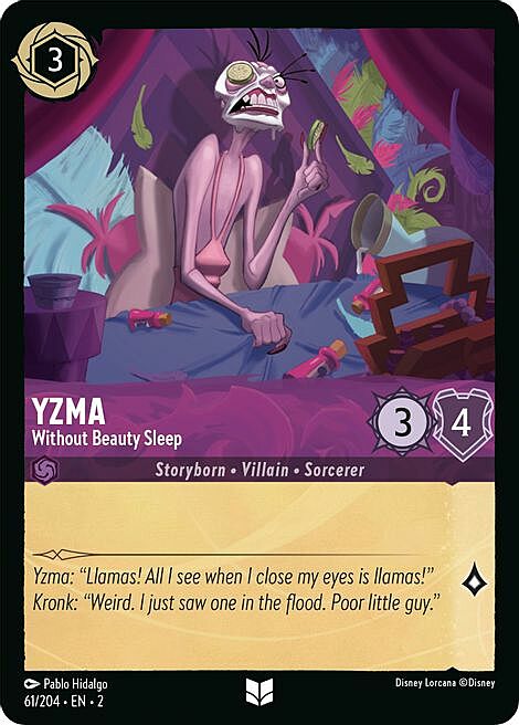 Yzma - Without Beauty Sleep Card Front