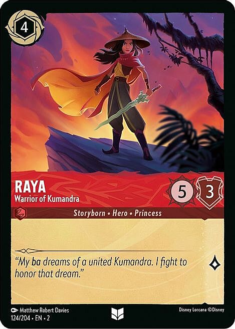 Raya - Warrior of Kumandra Card Front