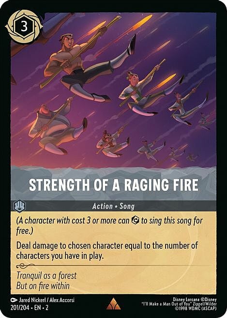 Strength of a Raging Fire Card Front