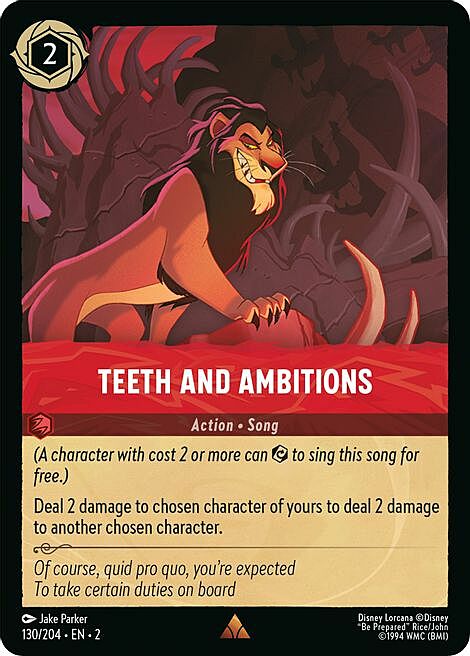 Teeth and Ambitions Card Front