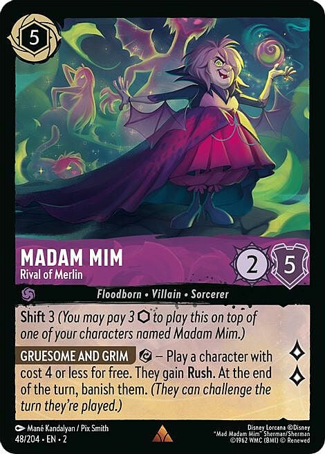 Madam Mim - Rival of Merlin Card Front