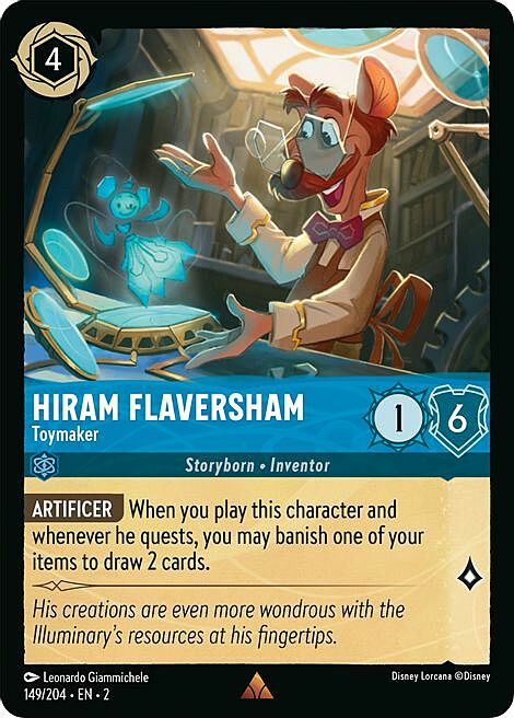 Hiram Flaversham - Toymaker Card Front