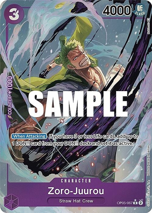 Zoro-Juurou Card Front