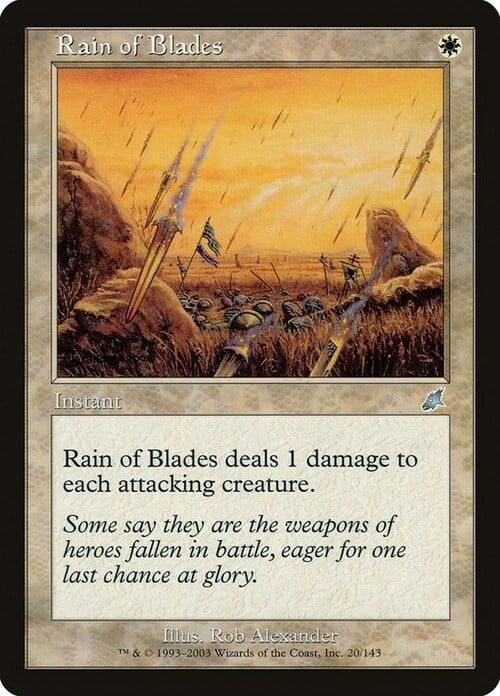Rain of Blades Card Front