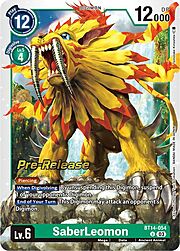 SaberLeomon · Pre-Release Stamped BT14-054