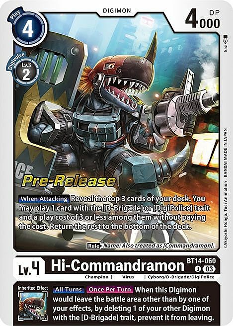 Hi-Commandramon Card Front