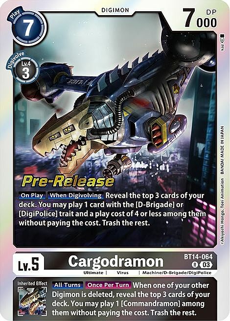 Cargodramon Card Front