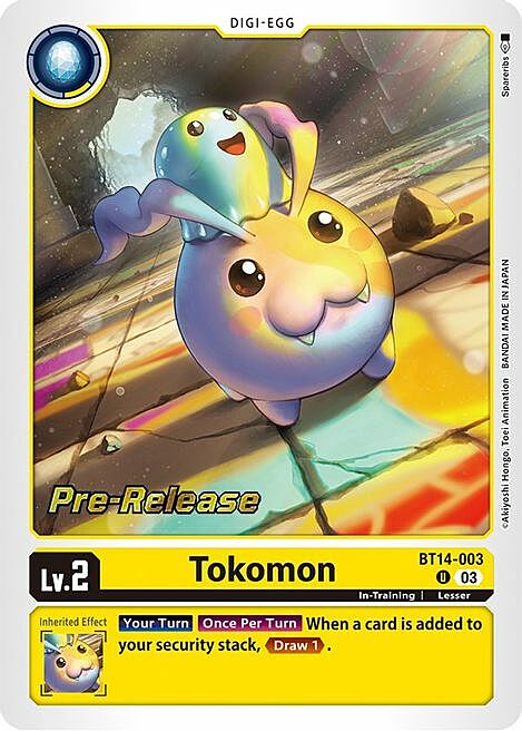 Tokomon Card Front