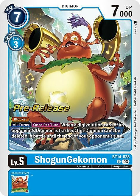 ShogunGekomon Card Front