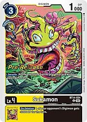 Sukamon · Pre-Release Stamped BT14-034