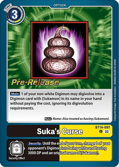 Suka's Curse Card Front