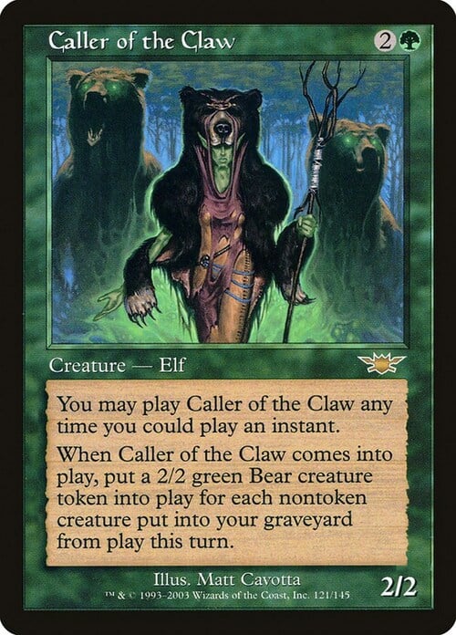 Caller of the Claw Card Front