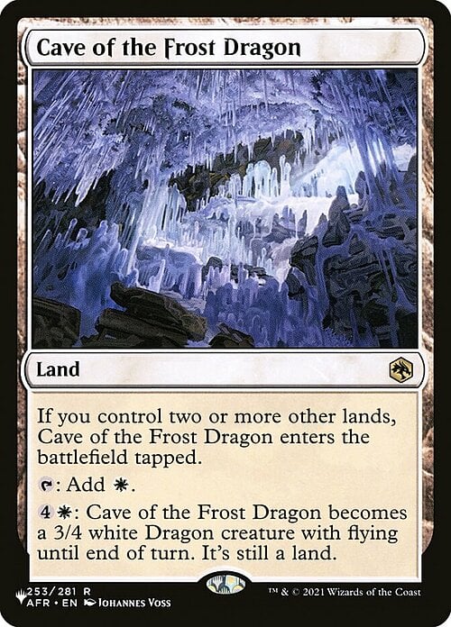 Grotta del Drago del Gelo Card Front