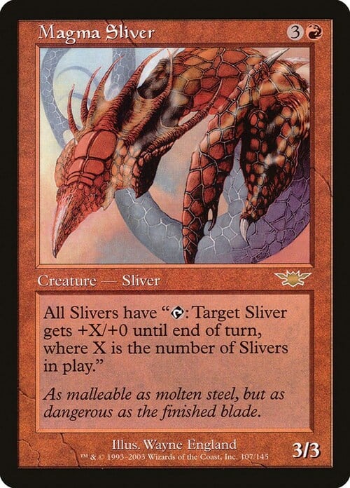 Magma Sliver Card Front