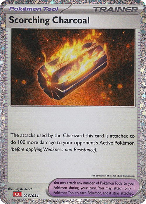 Scorching Charcoal Card Front