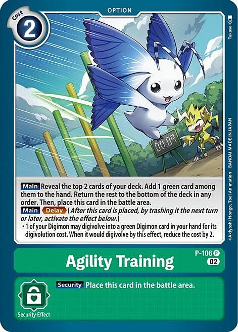Agility Training Card Front