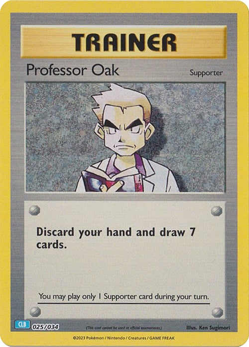 Professor Oak Card Front
