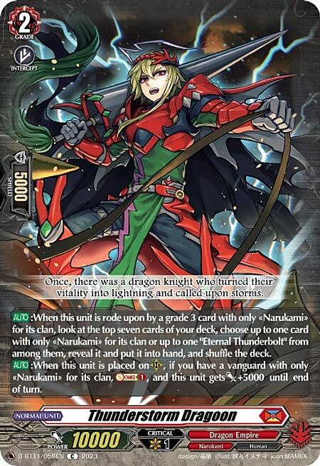 Thunderstorm Dragoon Card Front