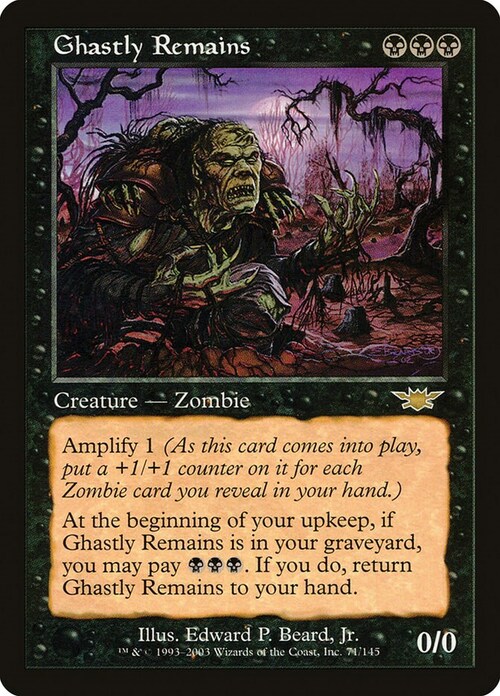 Ghastly Remains Card Front