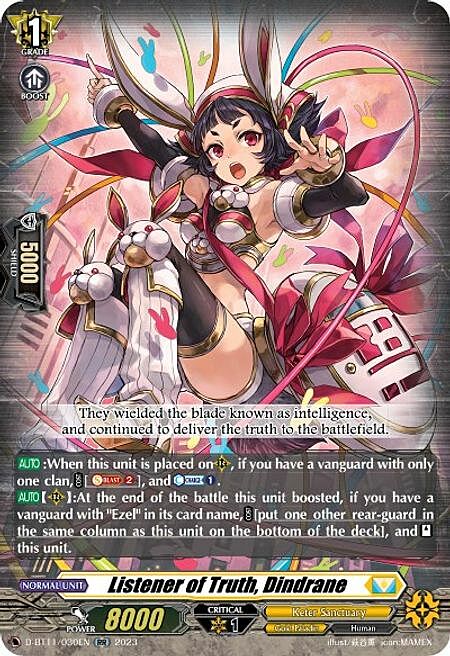 Listener of Truth, Dindrane [V Format] Frente