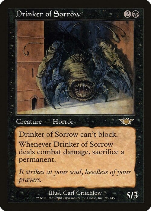 Drinker of Sorrow Card Front