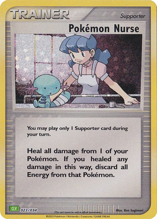 Pokémon Infermiera Card Front