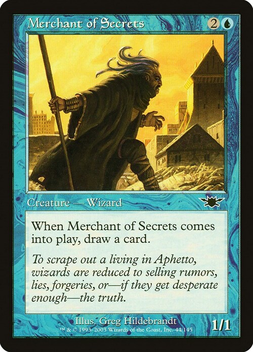 Merchant of Secrets Card Front