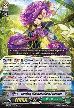 Lisianthus Musketeer, Loraine Card Front