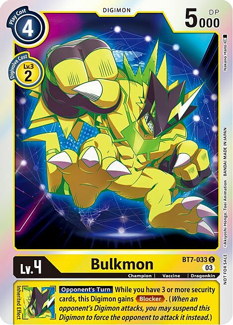 Bulkmon Card Front