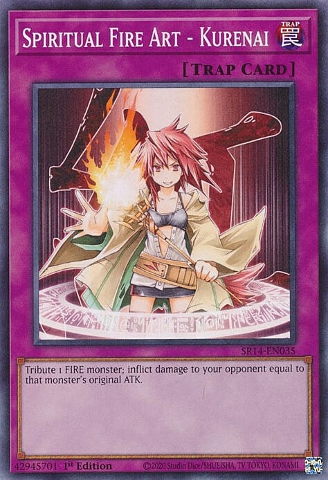 Spiritual Fire Art - Kurenai Card Front