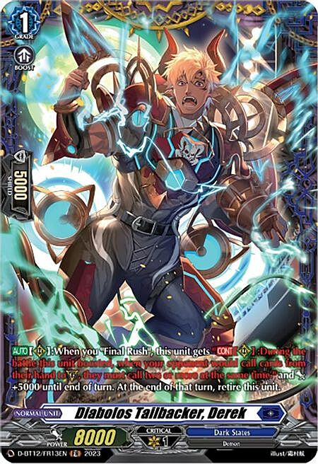 Diabolos Tailbacker, Derek Card Front