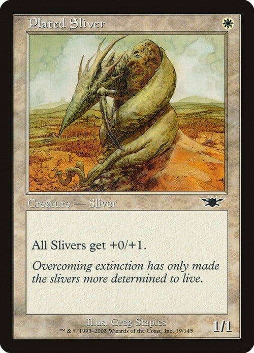 Plated Sliver Card Front