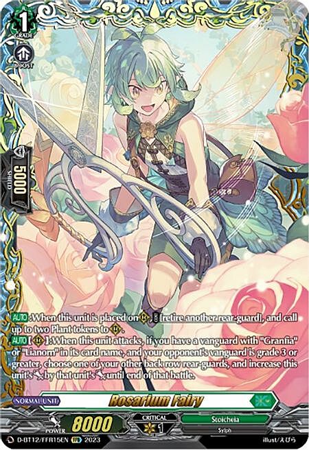 Rosarium Fairy Card Front