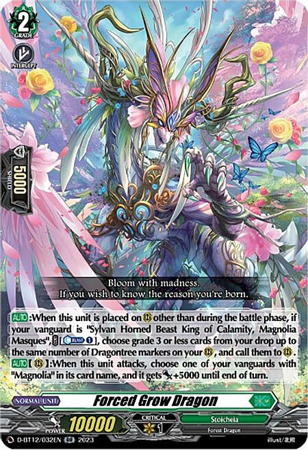 Forced Grow Dragon Card Front